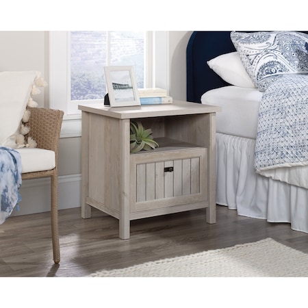 Sauder Costa Night Stand Chc , Durable, 1 in. thick top for bedroom items 427888
